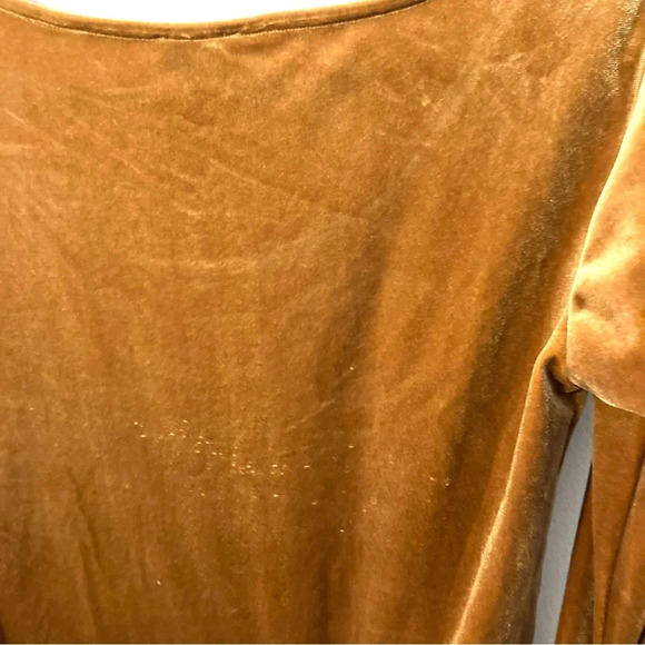 Torn by Ronny Kobo Sabrina Bell Sleeve Velvet Top M - Picture 6 of 7